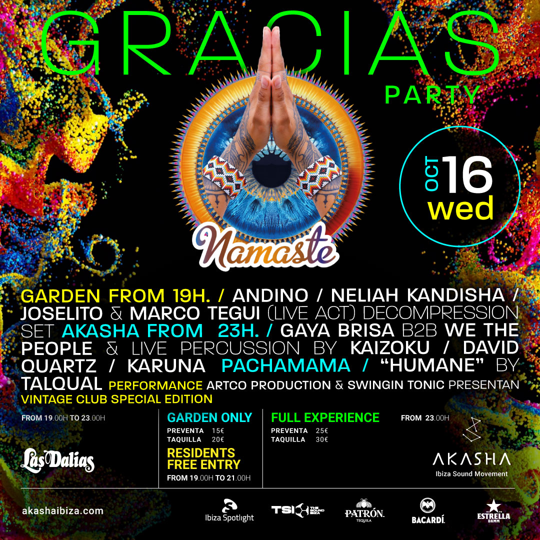 Namaste – GRACIAS PARTY